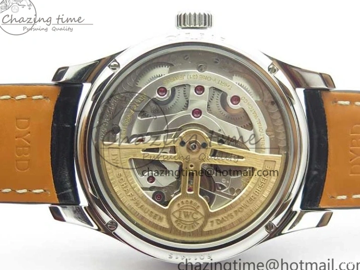 MIROTIME 0216 Portugieser Perpetual Calendar IW503301 V9F 1:1 Best Edition Silver Dial on Black Leather Strap A EyeCatching 7116